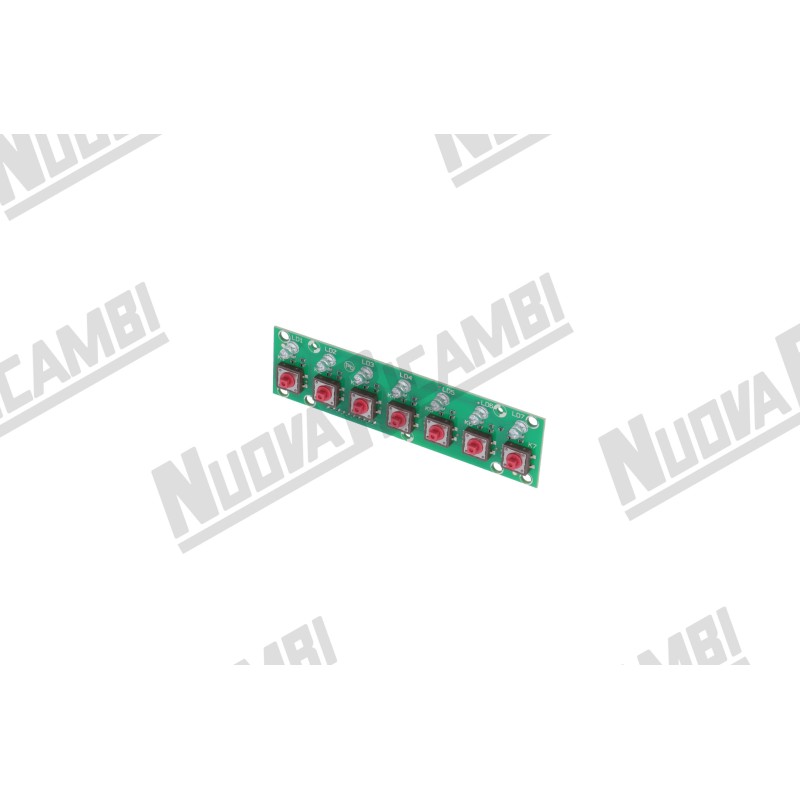 Плата сенсорної панелі 7 кнопок - 7 LED - 10 контактів - для ASTORIA CMA GLORIA/ WEGA CONCEPT/ ORCHESTRALE (18371079) Плата сенсорної панелі 7 кнопок - 7 LED - 10 контактів - для ASTORIA CMA GLORIA/ WEGA CONCEPT/ ORCHESTRALE (18371079)