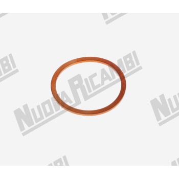 Медная прокладка крана воды/пара - Ø 28x24x1мм - для BEZZERA SERIESS B2000/ 3000/ ELLISSE