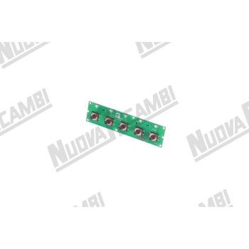 Плата сенсорної панелі 5 кнопок - 5 LED - 10 контактів - для LA SPAZIALE S5 (08503)