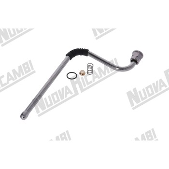 Оригінальна парова трубка з нержавіючої сталі в зборі - Ø 10мм - гайка 3/8ВР - комплект з'єднань - довж. 250мм - для LA SPAZIALE S8/ S9