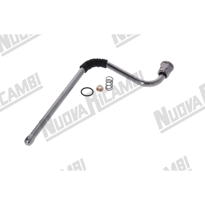 Оригінальна парова трубка з нержавіючої сталі в зборі - Ø 10мм - гайка 3/8ВР - комплект з'єднань - довж. 250мм - для LA SPAZIALE S8/ S9