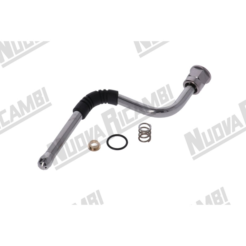 Оригінальна парова трубка з нержавіючої сталі в зборі - Ø 10мм - гайка 3/8ВР - комплект з'єднань - довж. 180мм - для LA SPAZIALE S5/ S5 COMPACT Оригінальна парова трубка з нержавіючої сталі в зборі - Ø 10мм - гайка 3/8ВР - комплект з'єднань - довж. 180мм - для LA SPAZIALE S5/ S5 COMPACT