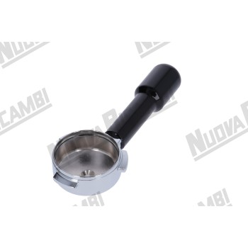 Портафільтр "NR" з полірованою ручкою M10 - з'єднання носика 3/8 - пружина фіксації фільтра - для CARIMALI