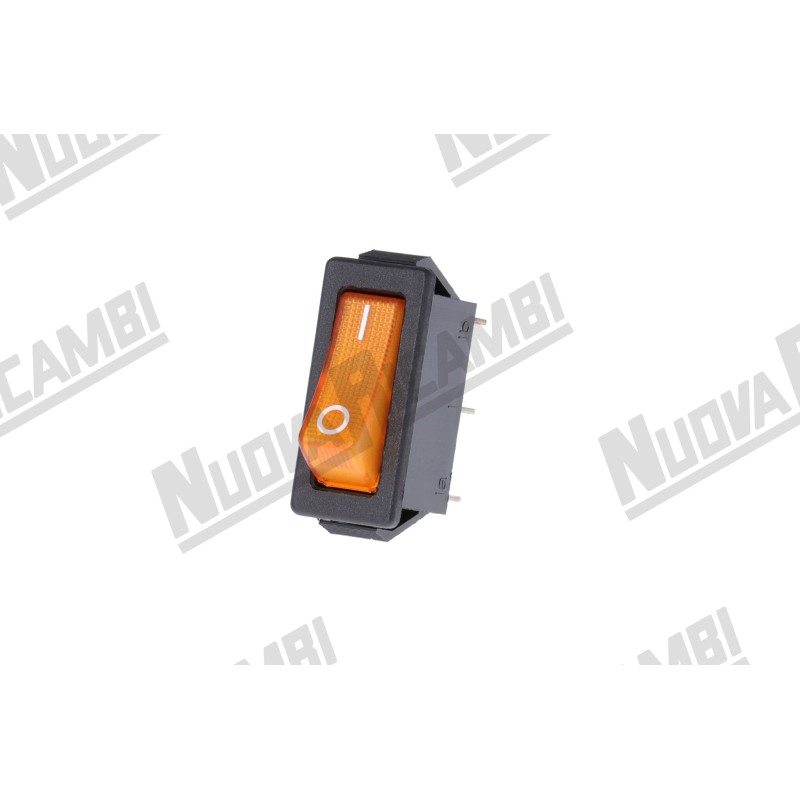 ORANGE 1 POLE LUMINOUS SWITCH