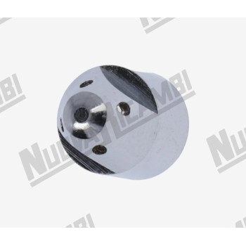 Хромований паровий носик "NR" внутрішній - 1/8ВР - 4 отвори Ø 1,5мм - Ø 12x16мм - для CARIMALI