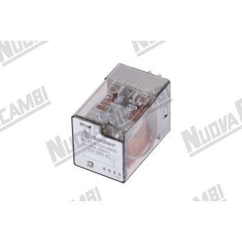 Силове реле "FINDER 60.12.8.230.0000" - 230Vac - 50/60Гц - 10A - 8 контактів - оригінал ELEKTRA (00681035)