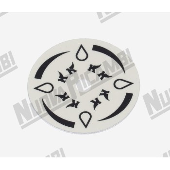 Желтая шелкотрафаретная ручка "WATER" для крана - для ELEKTRA