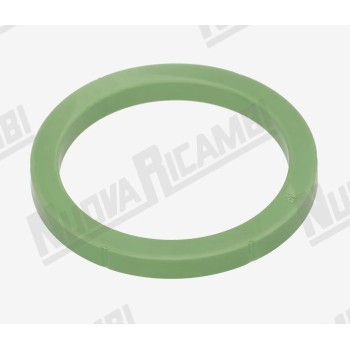Зелена прокладка портафільтра із зовнішніми вирізами 68x53,5x7мм HNBR 70 SH