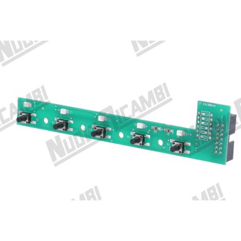 Плата сенсорної панелі заварювання 5 кнопок - 5 LED - 14 контактів - для NUOVA SIMONELLI APPIA COMPACT 1 група (04900742) Плата сенсорної панелі заварювання 5 кнопок - 5 LED - 14 контактів - для NUOVA SIMONELLI APPIA COMPACT 1 група (04900742)