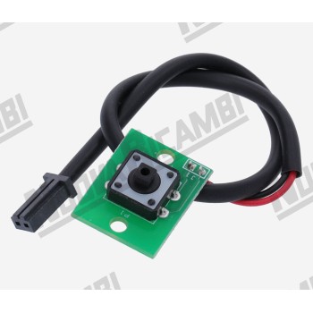 Плата кнопки запуску 1 дози кави з проводом - 2 контакти - для EUREKA ZENITH E.