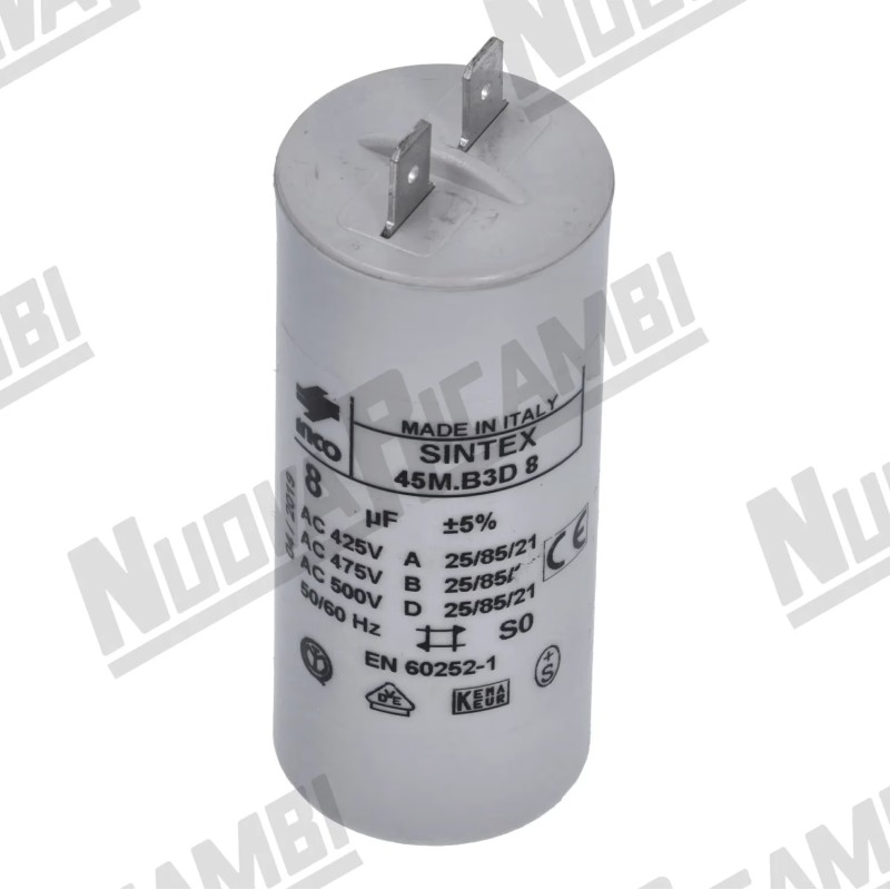 CAPACITOR 8mF 230/240 V CAPACITOR 8mF 230/240 V