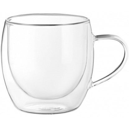 Чашки з подвійними стінками із ручками для гарячих напоїв 300 мл, 2 шт.