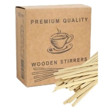 Мешалки деревянные 140/5.5/1.3 мм. 1000 шт.