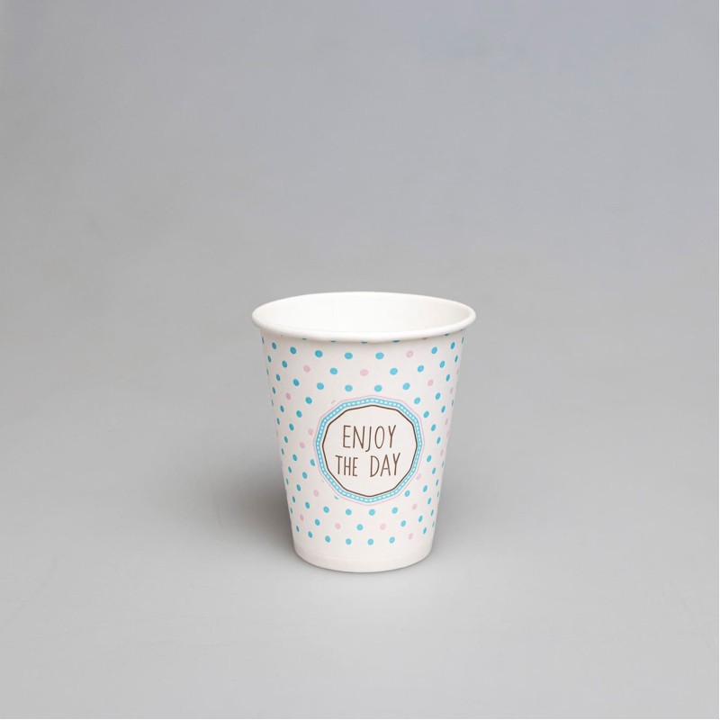 Стакан бумажный Enjoy The Day combo 185 мл. 50 шт./уп.
