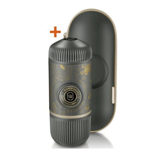 Wacaco Nanopresso Dark Souls Grey + кейс - портативная кофеварка, молотый кофе