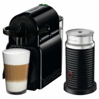 Кавоварка Nespresso Inissia Black + капучинатор Aeroccino 3 Кавоварка Nespresso Inissia Black + капучинатор Aeroccino 3