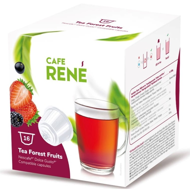 Розчинний чай Rene Forest Fruits, 16 капсул Dolce Gusto