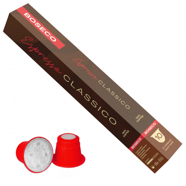 Кава у капсулах Boseco Espresso Classico, 10 капсул Nespresso Кава у капсулах Boseco Espresso Classico, 10 капсул Nespresso