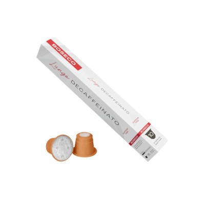 Кава у капсулах Boseco Lungo Decaffeinato, 10 капсул Nespresso