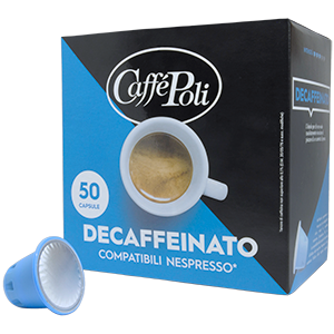 Кава в капсулах Caffe Poli Decaffeinato Nespresso, 50 капсул