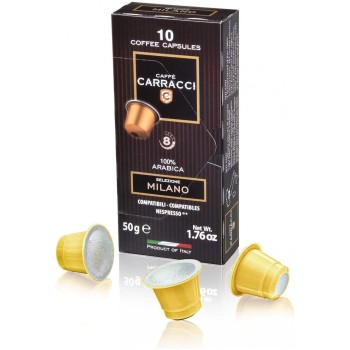 Кава в капсулах Carracci Milano, 10 капсул Nespresso