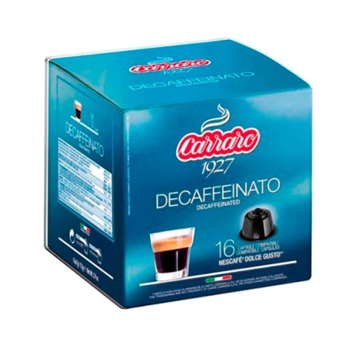 Кава в капсулі Carraro Decaffeinato, 1шт. Dolce Gusto Кава в капсулі Carraro Decaffeinato, 1шт. Dolce Gusto