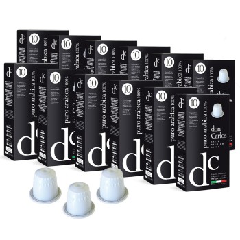 Кава Carraro Don Carlos Puro Arabica 100%, 120 капсул Nespresso