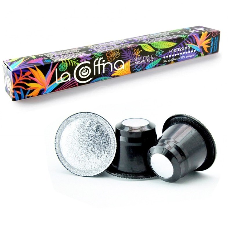Кава в капсулах La Coffina Fortissimo, 10 капсул Nespresso