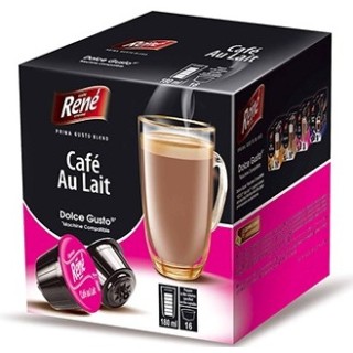Кава в капсулах Rene Cafe Au Lait, 16 капсул Dolce Gusto