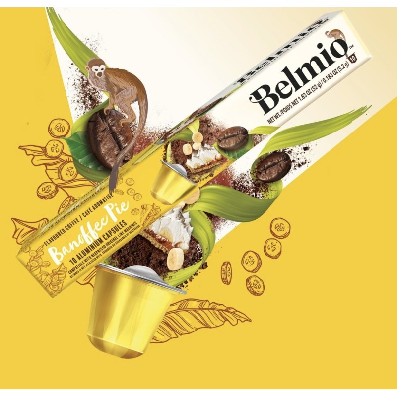 Кава у капсулах Belmio Banoffee Pie, 10 капсул Nespresso Кава у капсулах Belmio Banoffee Pie, 10 капсул Nespresso