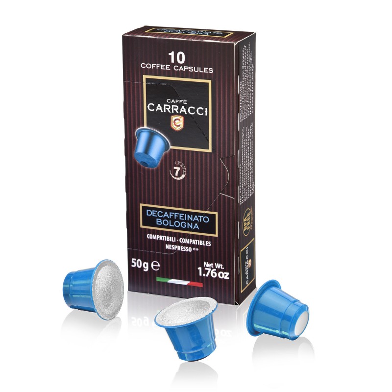 Кава в капсулах Carracci Decaffeinated Bologna, 10 капсул Nespresso