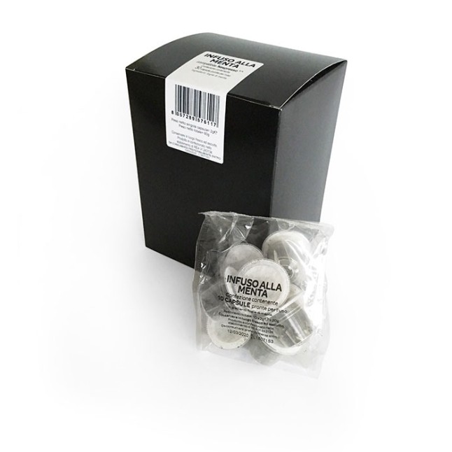 Чай у капсулах м'ятний натуральний / Infuso Alla Menta, 30 капсул Nespresso