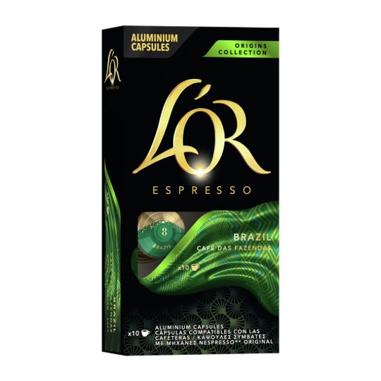 Кава LOR Espresso Brazil, 10 капсул Nespresso