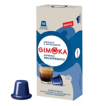 Кава в капсулах Gimoka Soave Decaffeinato Nespresso, 10 капсул