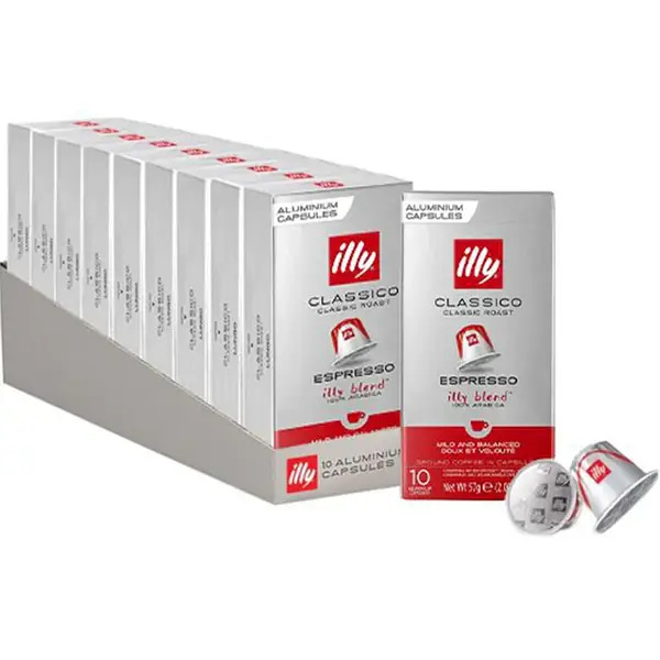 Кофе в капсулах Illy Classico Espresso, 10 уп. (100 кофе-капсул) Nespresso Кофе в капсулах Illy Classico Espresso, 10 уп. (100 кофе-капсул) Nespresso