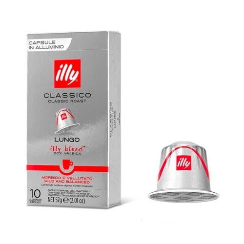 Кофе в капсулах Illy Classico Lungo, 10 капсул Nespresso Кофе в капсулах Illy Classico Lungo, 10 капсул Nespresso