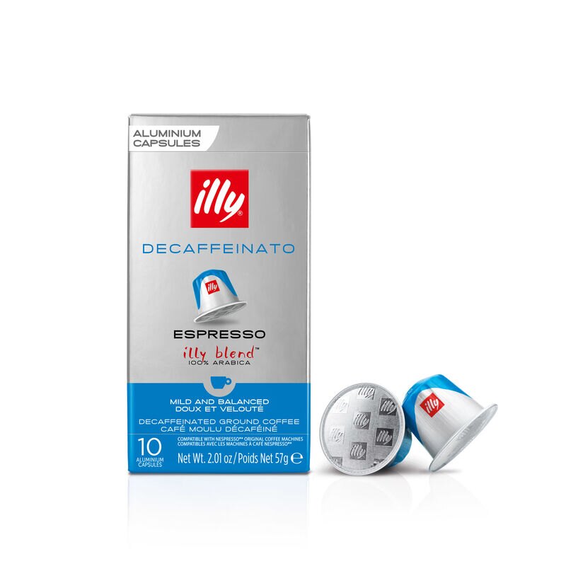 Кава в капсулах Illy Espresso Decaffeinato, 10 капсул Nespresso