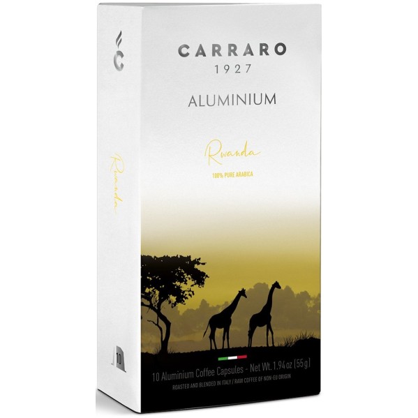 Кава в капсулах Carraro Rwanda, 10 капсул Nespresso Alu Кава в капсулах Carraro Rwanda, 10 капсул Nespresso Alu