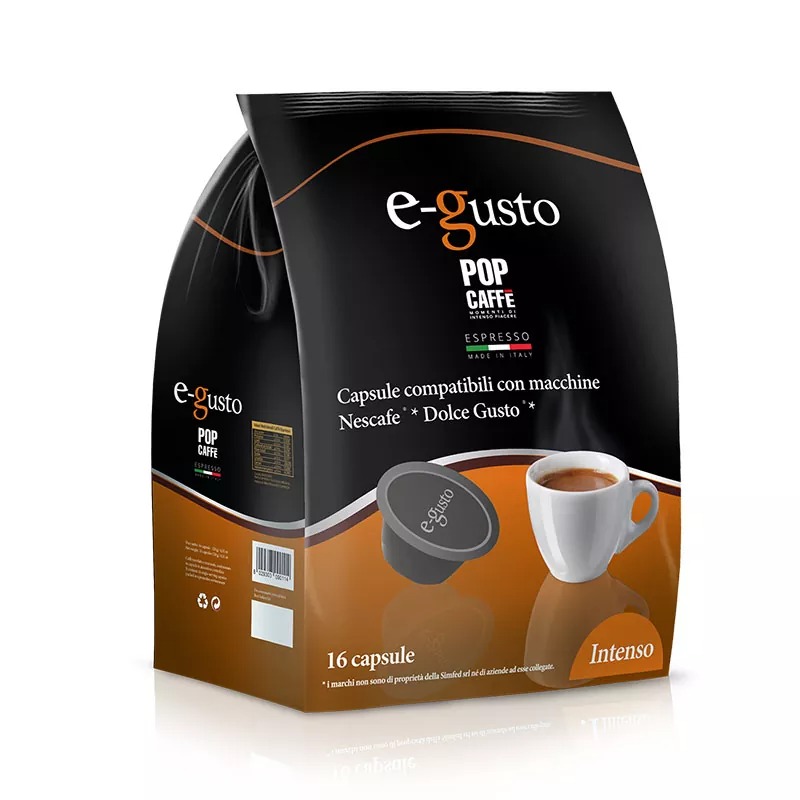 Кофе в капсулах Pop Caffe Intenso, 16 капсул Dolce Gusto Кофе в капсулах Pop Caffe Intenso, 16 капсул Dolce Gusto