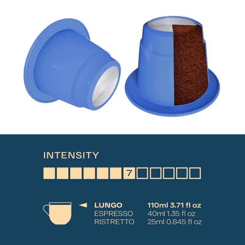 Кава в капсулі Boseco Lungo Intenso, 1 капсула Nespresso