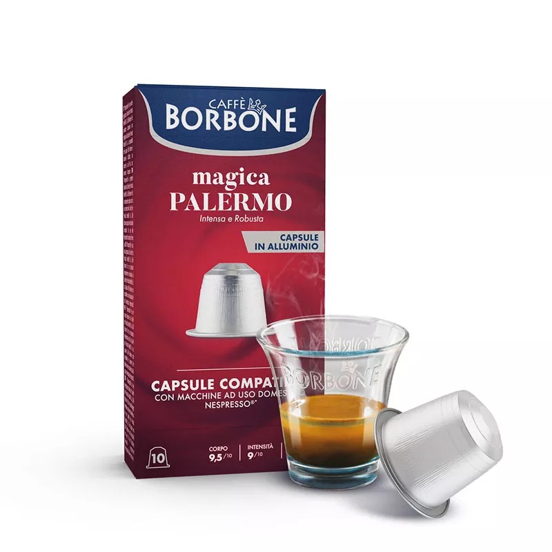 Кава в капсулі Caffe Borbone Palermo, 10 капсул Nespresso Кава в капсулі Caffe Borbone Palermo, 10 капсул Nespresso