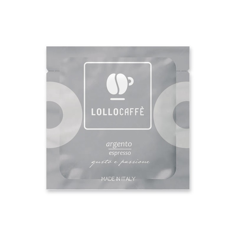 Кава в чалдах LolloCaffe Argento Espresso, 1 шт., 44 мм. Кава в чалдах LolloCaffe Argento Espresso, 1 шт., 44 мм.