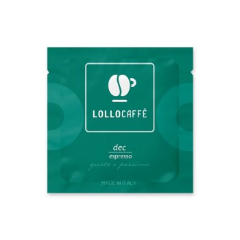 Кава в чалдах LolloCaffe Dek Espresso, 1 шт., 44 мм.