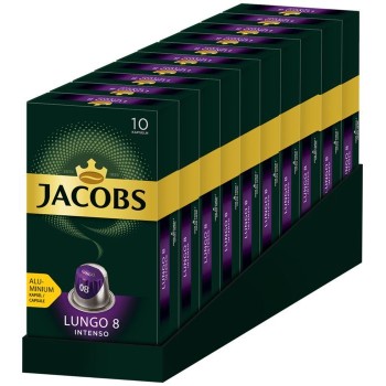 Кава в капсулах Jacobs Lungo 8 Intenso, 100 капсул Nespresso