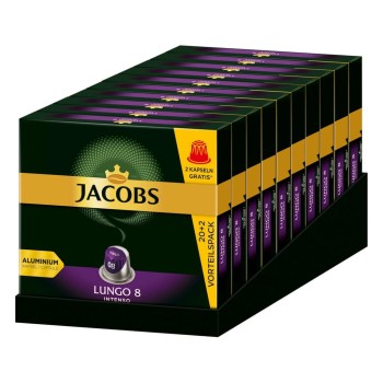 Кава в капсулах Jacobs Lungo 8 Intenso, 200 капсул Nespresso