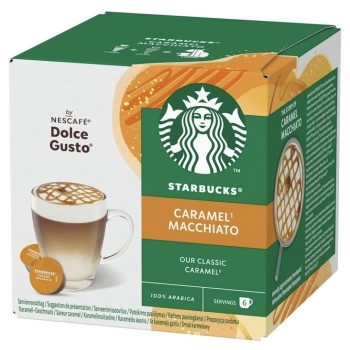 Кава в капсулах Starbucks Caramel Macchiato, 6+6 капсул Dolce Gusto Кава в капсулах Starbucks Caramel Macchiato, 6+6 капсул Dolce Gusto