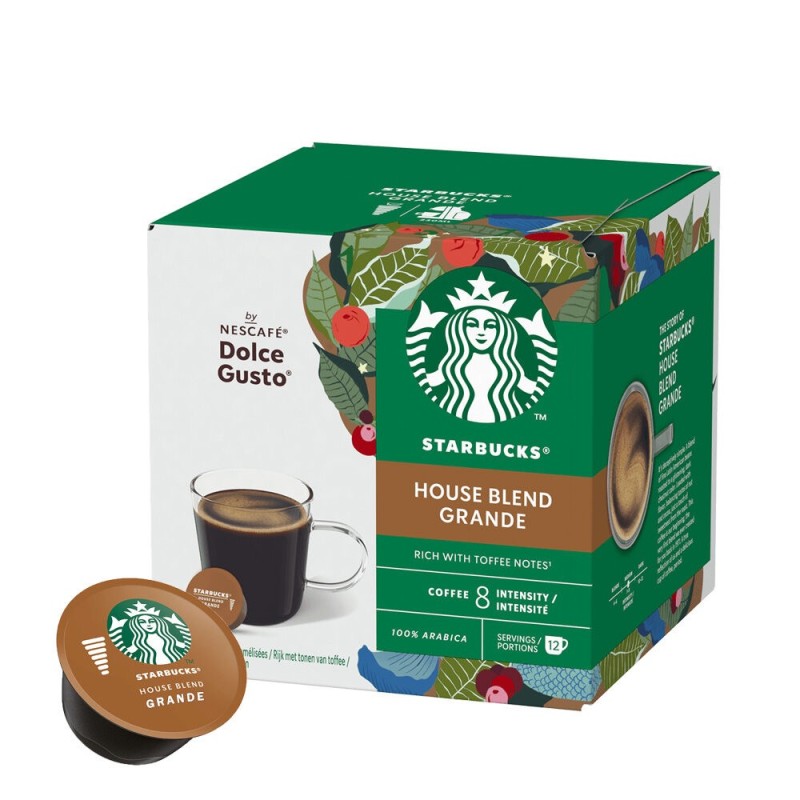 Кава в капсулах Starbucks Americano/Grande House Blend, 12 капсул Dolce Gusto