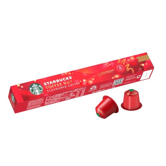 Кофе в капсулах Starbucks Holiday Blend Toffee Nut, 10 капсул Nespresso Кофе в капсулах Starbucks Holiday Blend Toffee Nut, 10 капсул Nespresso