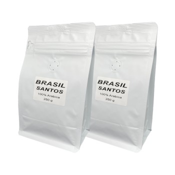 Кава у зернах Арабіка Бразилія Сантос, Вага: 0.5 кг.