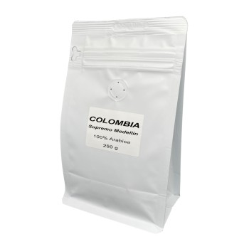 Кава в зернах Колумбія Супремо Медельїн, Вага: 0.25 кг.